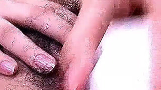 Japan Skinny Teen with Hairy Pussy caught Masturbating