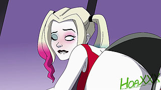 DC Harley Quinn and Poison Ivy Rimjob
