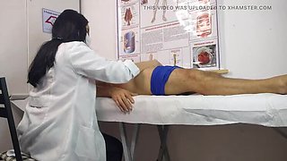 Hot Brazilian nurse gives patient a hard erection with her tight pussy