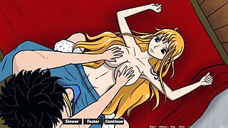 One Slice of Lust - One Piece Sex - Part 4 Playing with Nami's Big Tits by Loveskysanx