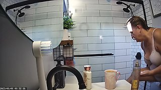 Found Hidden Cam Footage of My Mom Mrs. Joanne Tanner the Real Public Schoolteacher in the Shower on my Dad's Computer 7