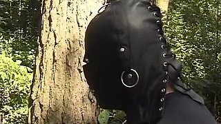 German Slut Tied up in the Woods by Sex Master