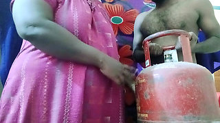 Hot Tamil Housewife Cheats with Gas Delivery Guy - Loud Moaning & Dirty Talk