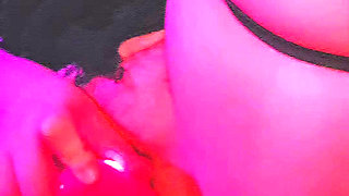Kinky goth slut squirts everywhere, tastes herself and licks it off the floor