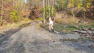 My Fall Walk Without Panties.