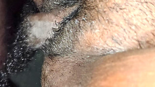 Me on the dining table and fucks my pussy.