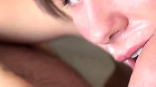 A naughty mistress gave a juicy blowjob