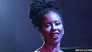Gorgeous black pornstars mind-blowing scene