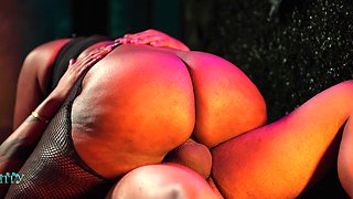 Big Booty Ebony Slut Fucks Her Landlord