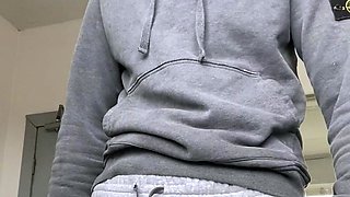 Solo masturbation and gay climax
