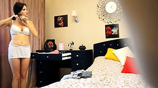 Sexy teen on spy cam