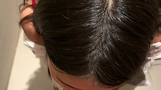 18 Years Old Asian Suck Me in Public Restroom