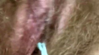 I Came Twice During My Phase! Close up Hairy Pussy Big Clit Punishing Dripping Wet Orgasm