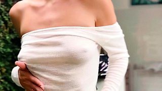 Amateur striptease and Solo masturbation