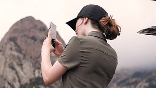 Risky Public Facial Near Ravine