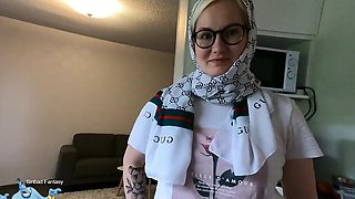 Muslim step sister came home for the first time and fucked step brother