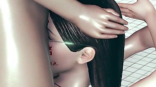 Bathroom Slut Facefucked