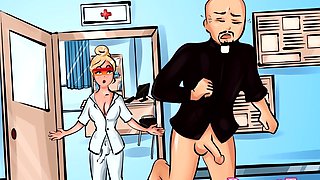 Tgirl Thaysa Lopes Reams a Priest's Ass
