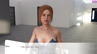 My Stepbrother 's Wife #41 Jennifer kissed on John's mouth in front of Alan-highlight
