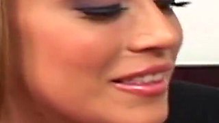 Big black cock titty fucking a tight big ass brunette