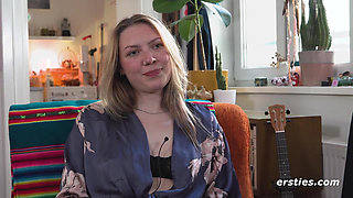 Ersties - Hot solo orgasm on the shared kitchen table