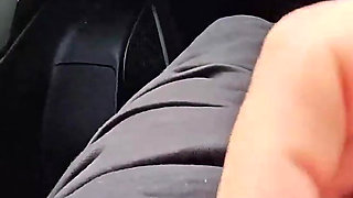 I Was Jerking off in the Car to My Busty BBW Neighbor. She Noticed Me and Offered to Help