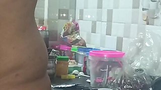 Tamil Married Women Trying Different Positions in Kitchen with Step Brother