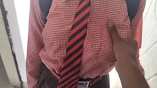 Hot Desi Village Girl Sex MMS - College Babe in Uniform Fucked Hard