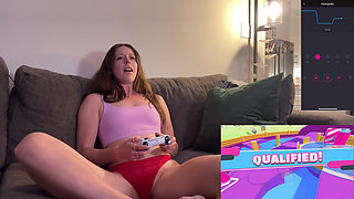 Playing Fall Guys with My Lush in and Trying Not to Cum Before I Get Eliminated