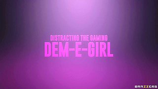 Distracting The Gaming Dem-E-Girl With Demi Sutra, Isiah Maxwell - Brazzers