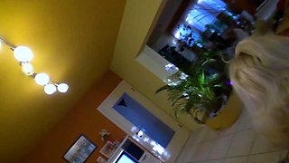 Skinny blondie fucking for cum