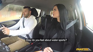 Jasmine Jae & Max Deeds in a Public Driving School with a MILF twist
