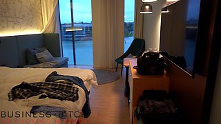 Chubby Secretary Surprises Boss in Hotel Shower - Business-bitch