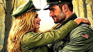Lieutenant Kay and Jake Sex in the BDSM Forest. Blonde Curvy Woman with Big Tits, Big Dick, Creampie, Cumshot, Gangbang, Bukkake