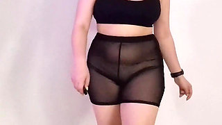 Trying on Sheer Shorts & Walking on Treadmill in Sneakers While Sharing My Fantasies About You