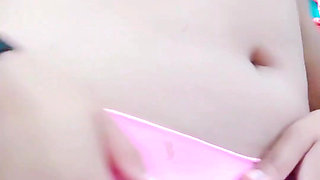 Looks Like the Busty Girl Has Her Nipples Erect This Morning