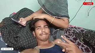 Indian Desi New Merried beautiful Couple injoy Bed Room By -Snapchat143