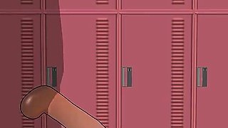 Student in Tracksuit Sucks Cock in Locker Room