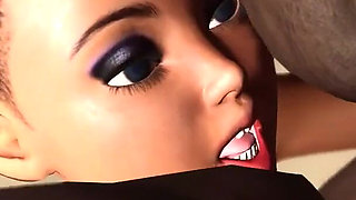 Hot sex on the beach! Big black man bangs a horny ebony on the savage island