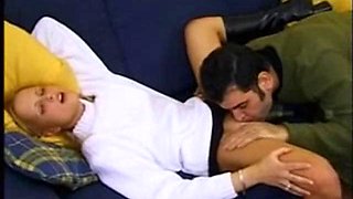 Jo Hustler video 7: Blowjob, Blonde  Vintage Porn