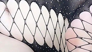 Having Sex with My Pregnant BBW Friend, She Can't Resist the Strapon