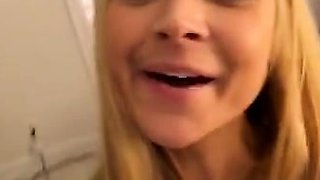 POV style close up with college blowjob