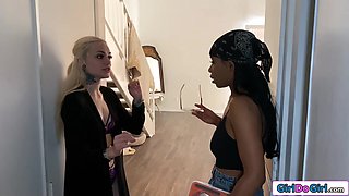 Lesbian couple love potion kicks in hard