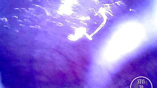 Pumping Air into my full Bladder with the Minicam inside