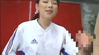 Busty college teen blowjob