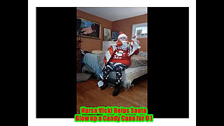 Nurse Vicki Blows up Huge Candy Cany for Santa!