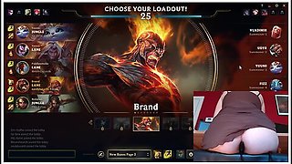 Inflatable Buttblug Challenge #2 League Of Legends #16 Luna - Gamer Girl