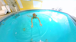 Slender Blonde Swimmer Fucked a Horny Stranger