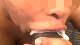 Ebony Babe Cum on Boobs by Huge BBC
