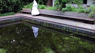 Camera Man In Naughty Bride - The Got Excited And Fucked Me In My Dirty And Wet Lingerie
